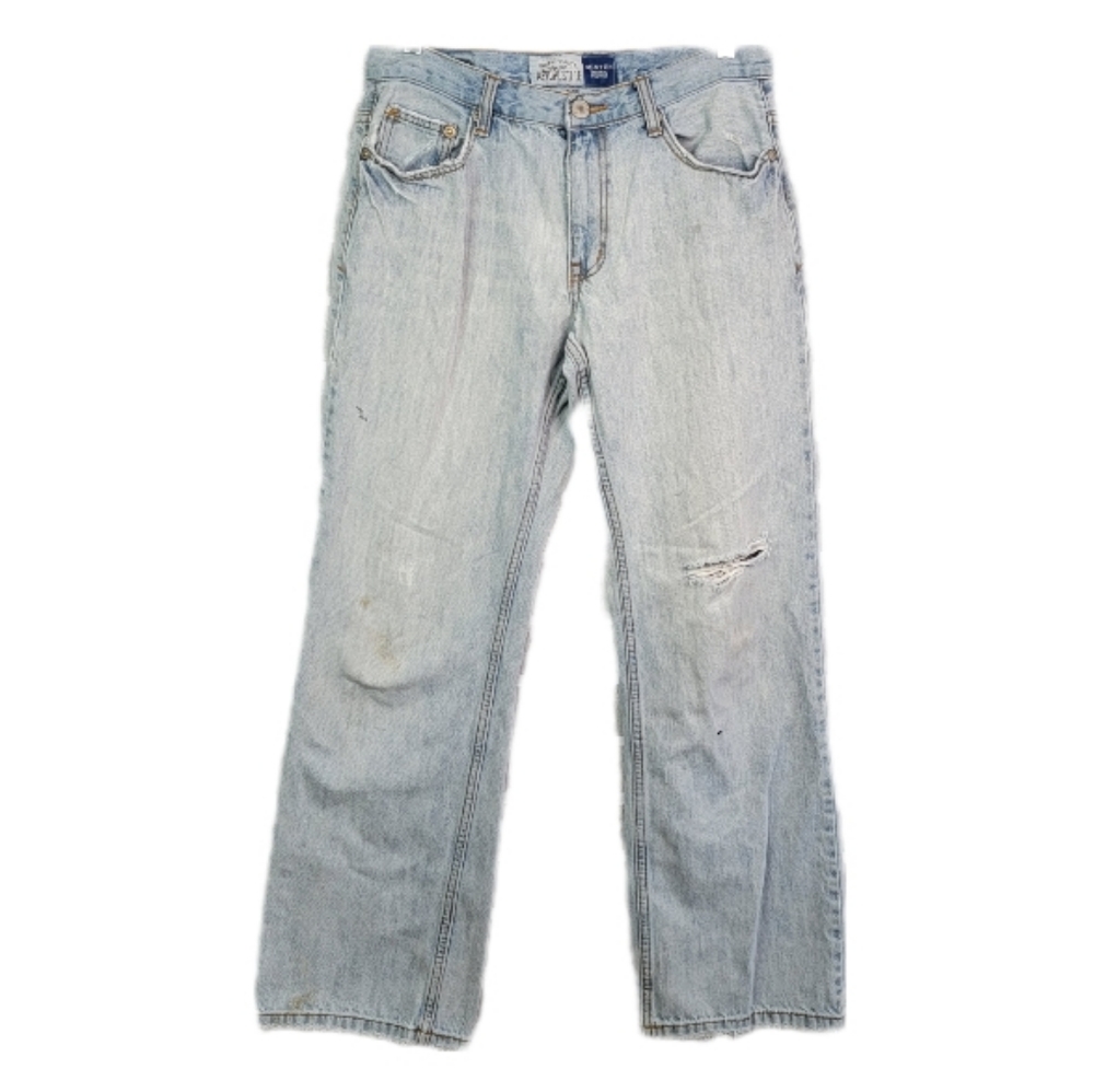 Aeropostale Benton Original Bootcut Wide Leg Thrashed Denim Jeans Men's Size 32